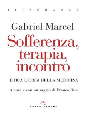 cover image of Sofferenza,Terapia, Incontro